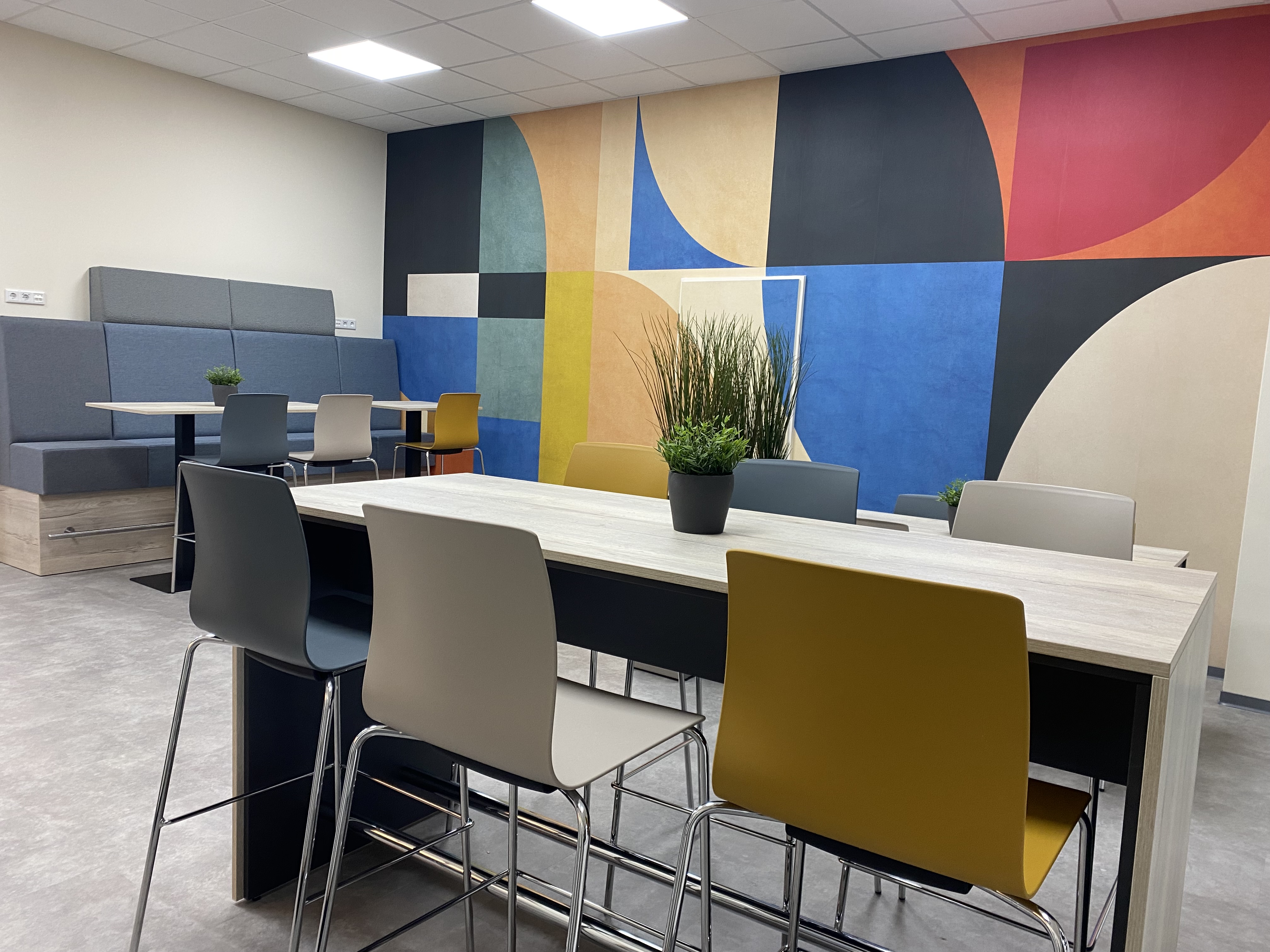 Pause in der Cafeteria